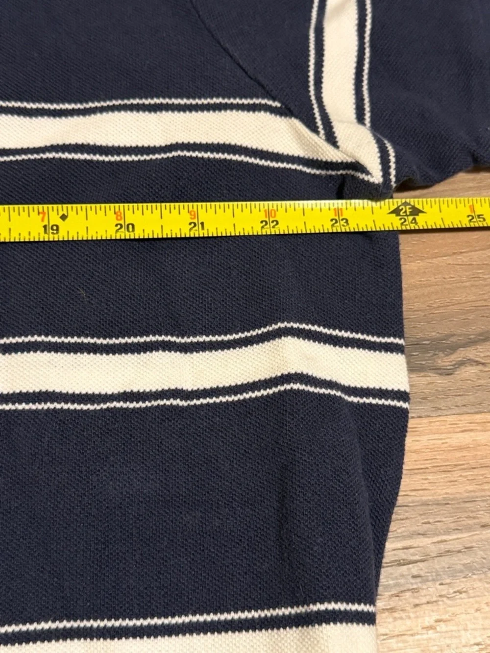 Polo Jeans Company Ralph Lauren Pique Polo Shirt Men’s XXL Navy White Striped